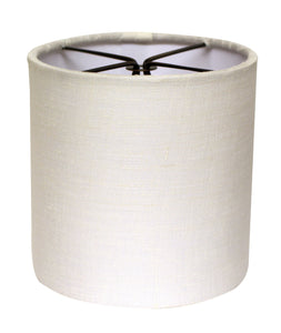 5" Snow Set of 6 Drum Chandelier Linen Lampshades