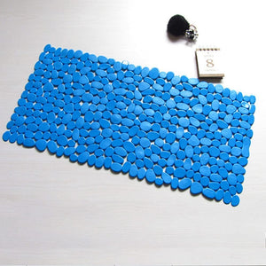 Blue Spa Pebbles Bathtub Mat