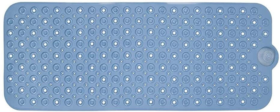 Blue Bubbles Drain Hole Bathrub Mat