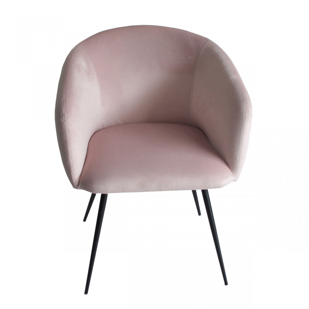 Pink Velvet Modern Dining Chair - 99fab 