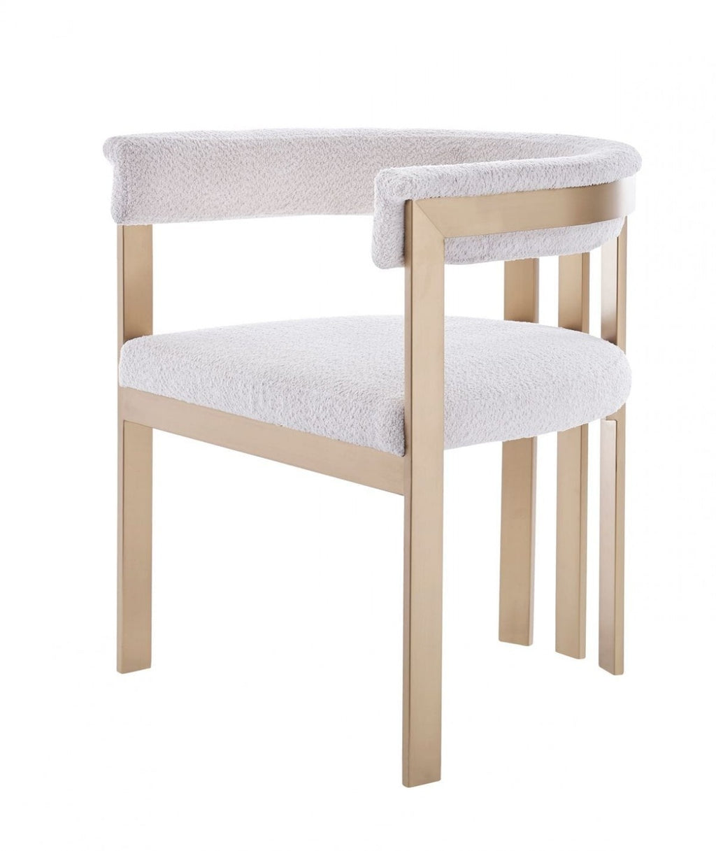 Beige Gold Dining Chair - 99fab 