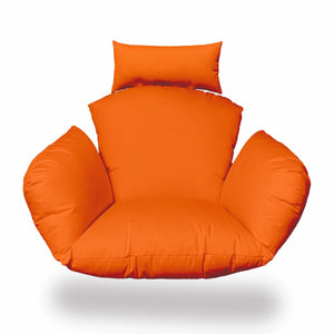 Primo Orange Indoor Outdoor Replacement Cushion for Egg Chair