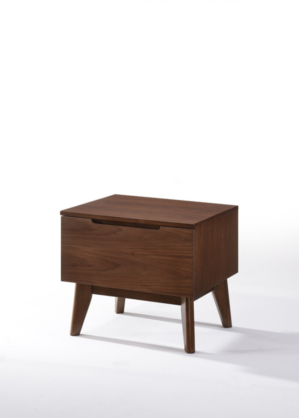 Mid Century Modern Walnut Veneer Nightstand - 99fab 