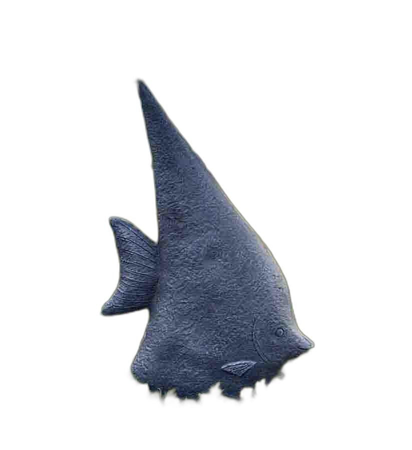 24" Dark Grey Fish Indoor Outdoor Statue