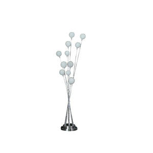 46" Chrome Multi Light LED Novelty Floor Lamp