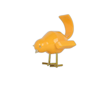 Small Yellow and Gold Bird Sculpture