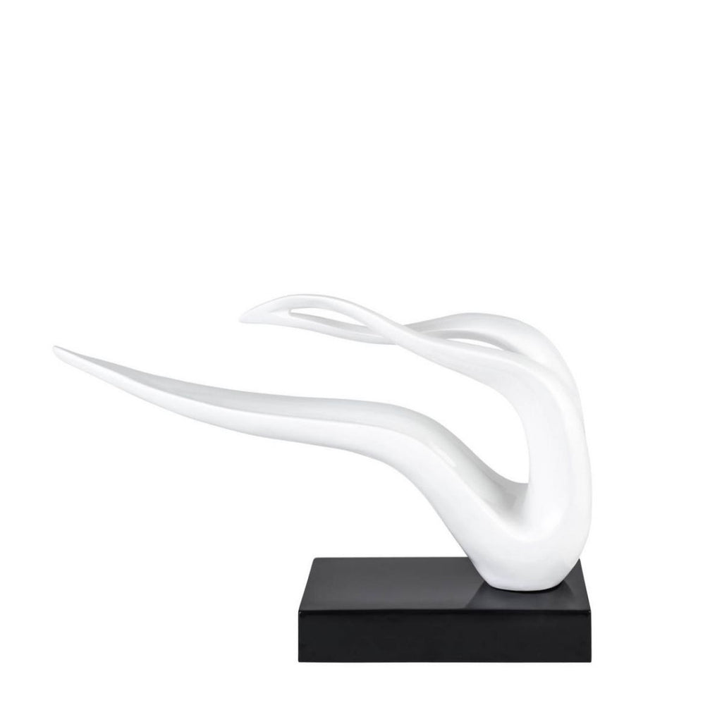 White Abstract Wavy Sculpture - 99fab 