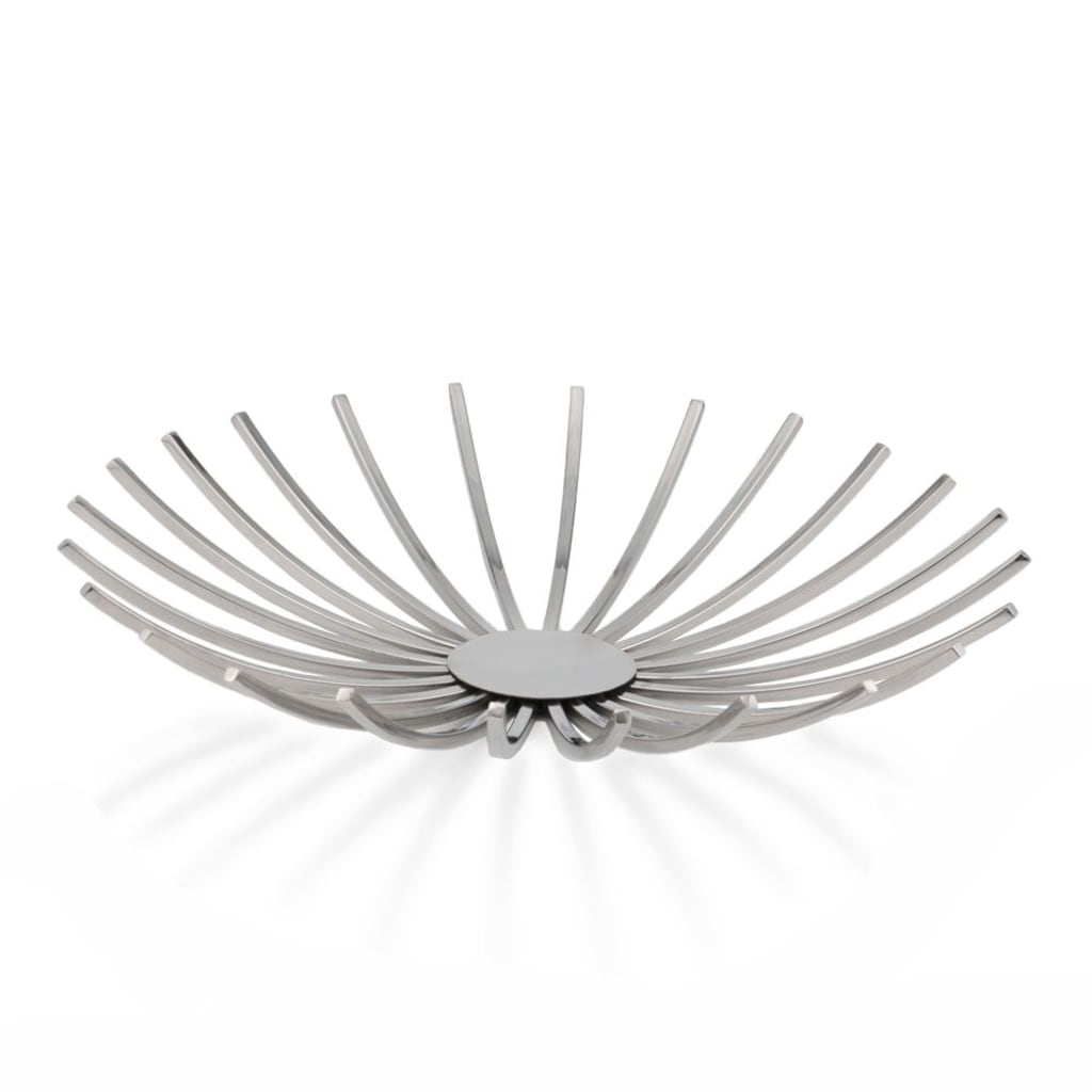 Shiny Silver Open Spike Centerpiece Bowl - 99fab 