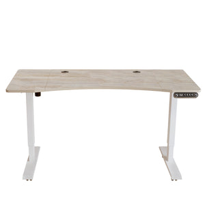 55" Adjustable White Unique Standing Desk