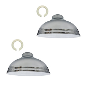 2 Pack Modern Industrial  Lamp Shade With Free Reducer Plate ~1743-4