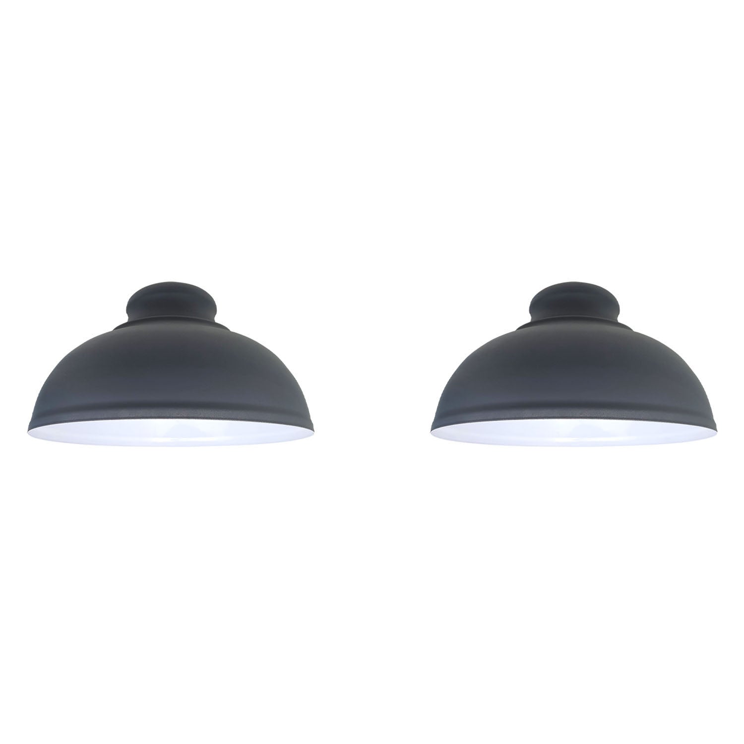 2 Pack Modern Industrial  Lamp Shade With Free Reducer Plate ~1743-8