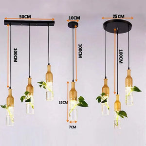 Restaurant Bar Aquarium Glass Lamps Hanging Fixtures
