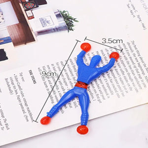 Window Crawler Men, Multicolored Sticky Action Figure Rolling Men Wall Climbers Toys