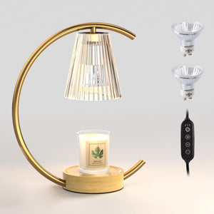 Dimmable Electric Candle Warmer with Timer and Bulbs-10