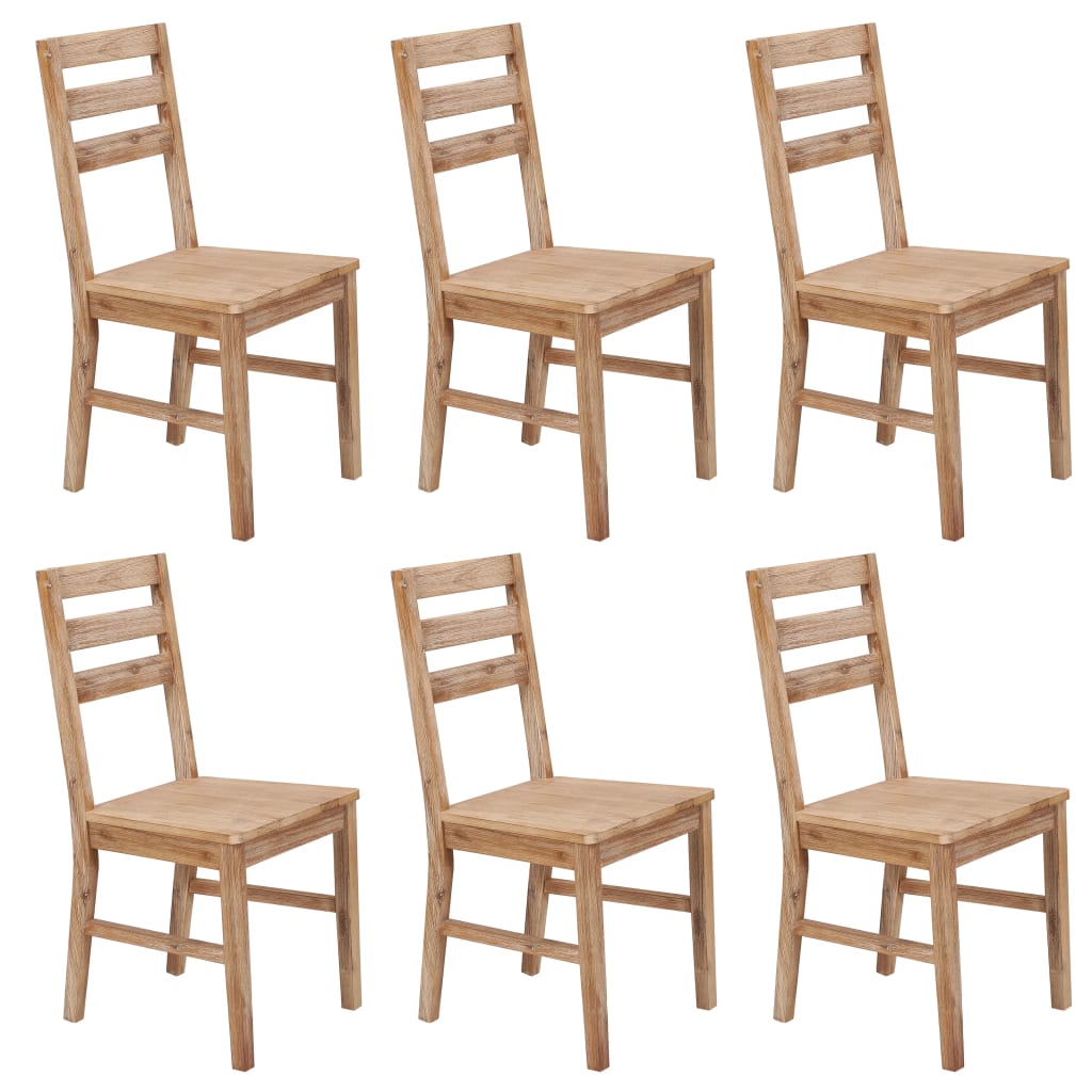 vidaXL 2/4/6/8x Solid Wood Acacia Dining Chairs Dinner Kitchen Lounge Seating-23