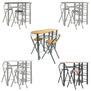 vidaXL Dining Table and Chair Kitchen Dining Set Dinner Table Chair Seat Wood-0