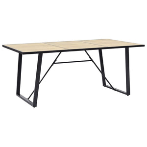 vidaXL Dining Table Kitchen Table Dining Room Breakfast Dinner Table Oak MDF-20