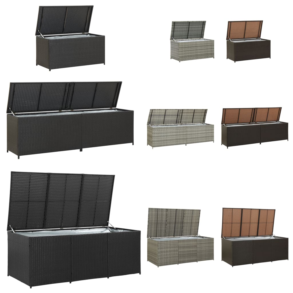 vidaXL Outdoor Storage Deck Box Chest Cabinet for Patio Cushions Garden Tools-23
