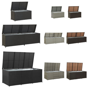 vidaXL Outdoor Storage Deck Box Chest Cabinet for Patio Cushions Garden Tools-4