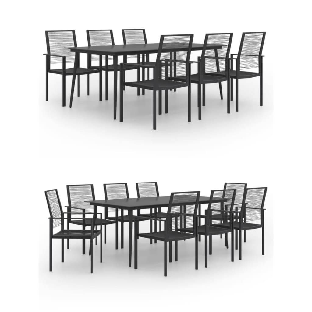 vidaXL Patio Dining Set Garden Outdoor Table and Chair Furniture 7/9 Piece-11