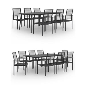 vidaXL Patio Dining Set Garden Outdoor Table and Chair Furniture 7/9 Piece-11