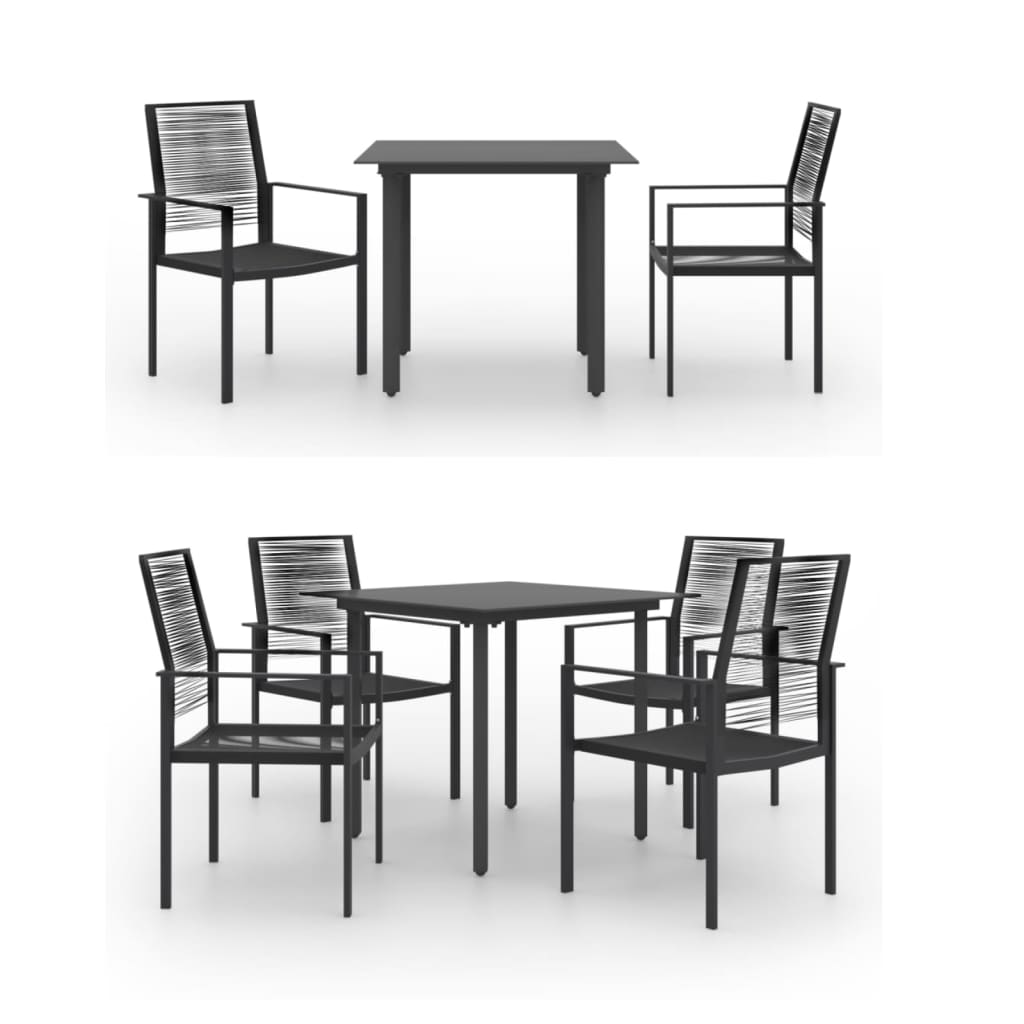 vidaXL Patio Dining Set Garden Outdoor Table and Chair Furniture 3/5 Piece-11