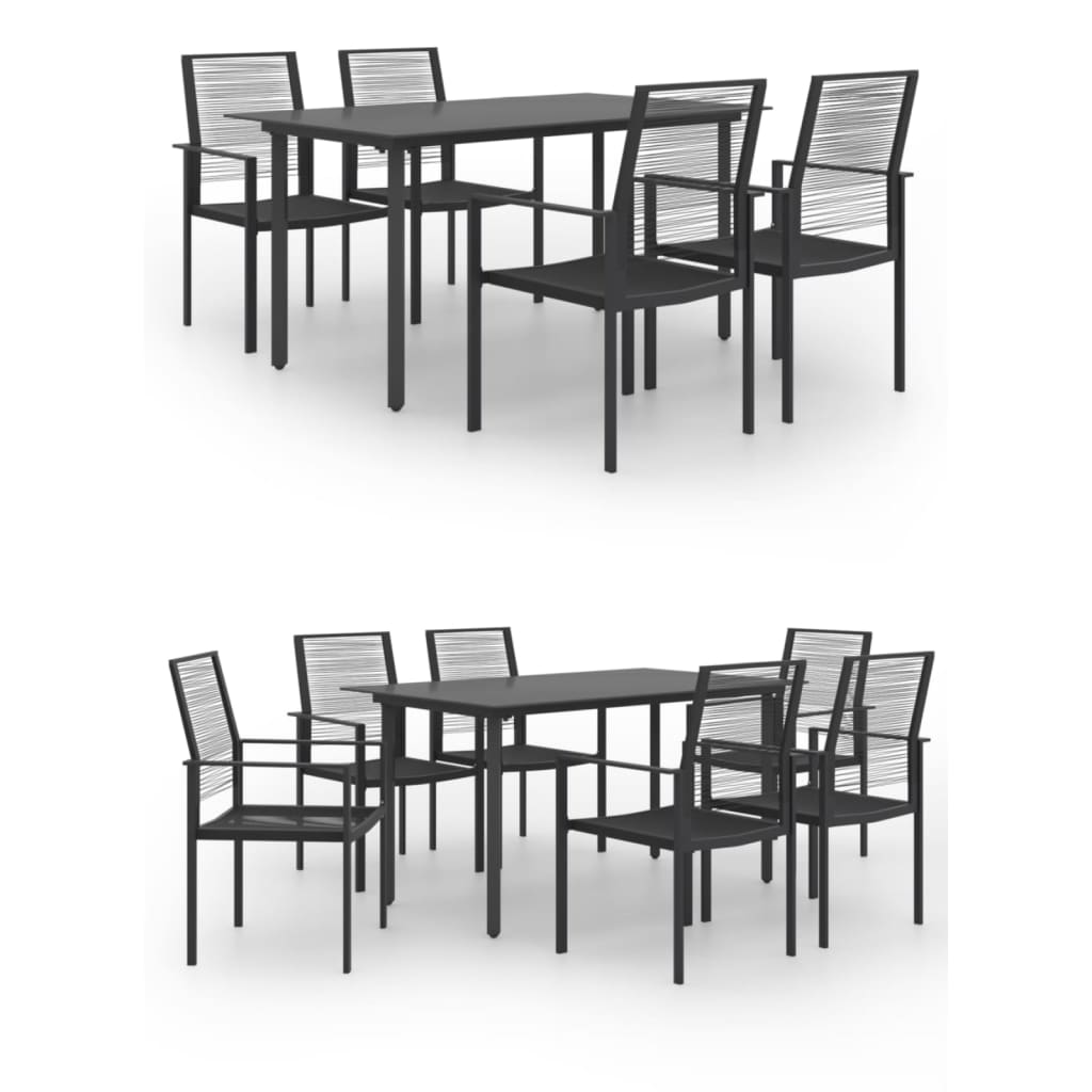 vidaXL Patio Dining Set Garden Outdoor Table and Chair Furniture 5/7 Piece-11