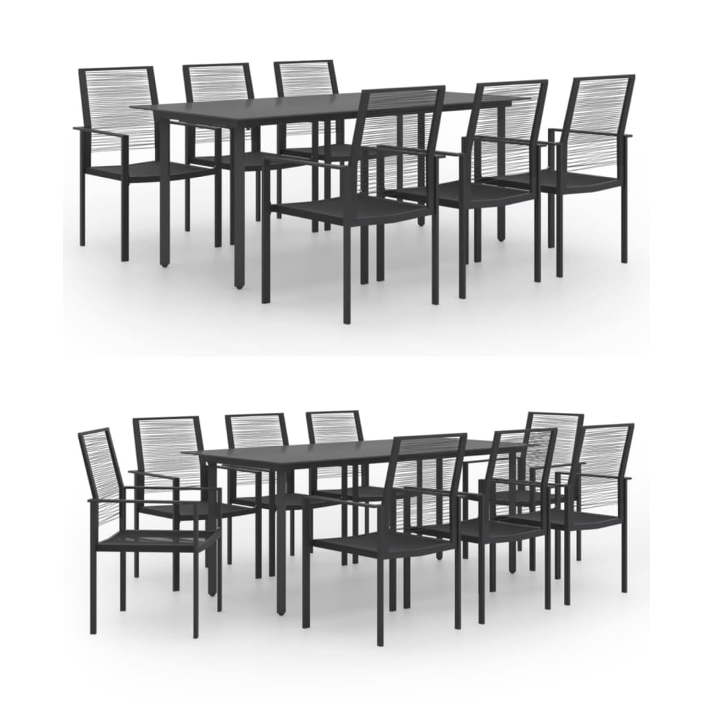 vidaXL Patio Dining Set Garden Outdoor Table and Chair Furniture 7/9 Piece-11