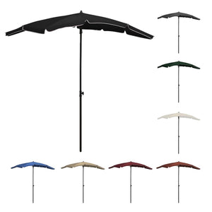 vidaXL Outdoor Umbrella Height Adjustable Parasol Patio Garden Sunshade Steel-3