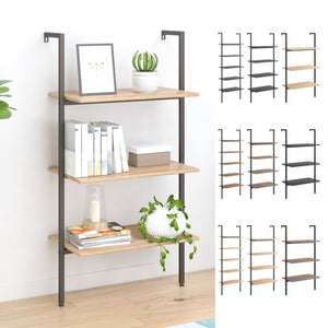 vidaXL 5-Tier Leaning Shelf Storage 5-Tier Bookshelf Rack for Living Room-0