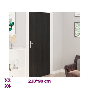 vidaXL 2/4x Self-adhesive Door Films Dark Wood PVC Window Film Multi Colors-47