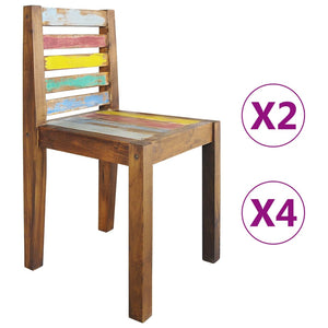 vidaXL Dining Chairs Accent Side Chair Reclaimed Wood Solid Reclaimed Wood-13
