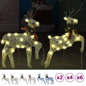 vidaXL Christmas Reindeers Decoration Christmas Lighting Display with LEDs-3