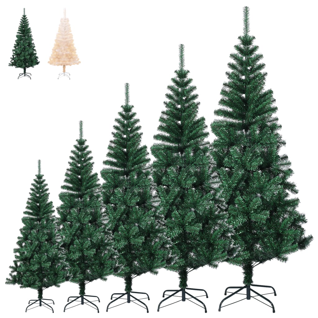 vidaXL Christmas Tree Artificial Xmas Tree with Stand and Iridescent Tips PVC-5