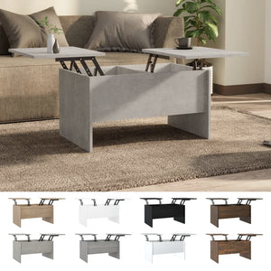 vidaXL Coffee Table Lift Top End Table Accent Side Sofa Table Engineered Wood-26