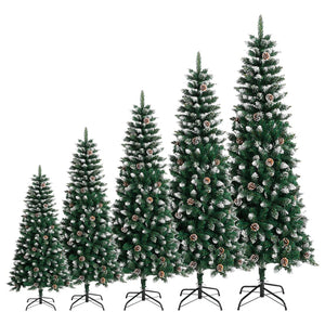 vidaXL Christmas Tree Decoration Artificial Xmas Tree with Stand Green PVC-5