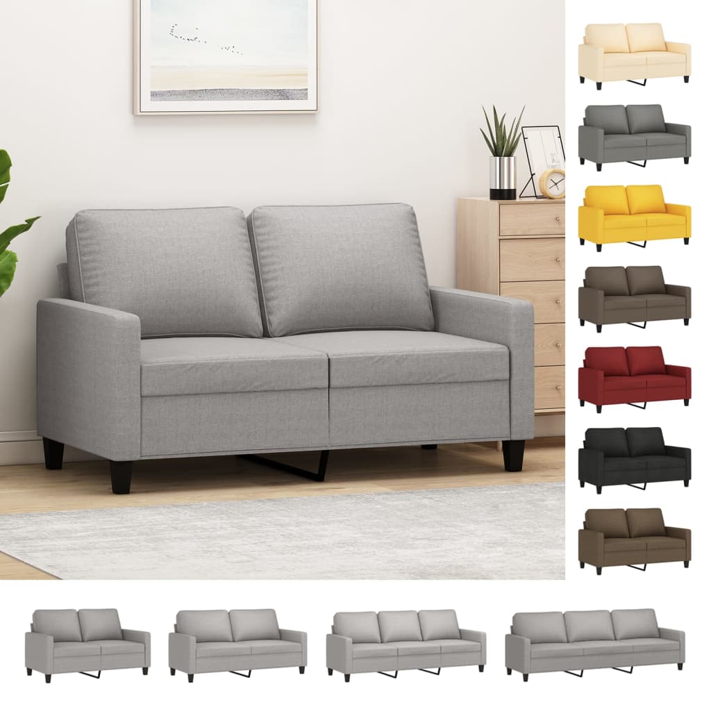 vidaXL 3-Seater Sofa Dark Gray 82.7" Fabric-9