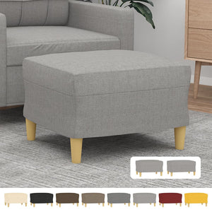 vidaXL Footstool Modern Footstool Ottoman Footrest for Living Room Fabric-31