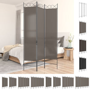 vidaXL 4-Panel Room Divider Anthracite 63"x86.6" Fabric-49