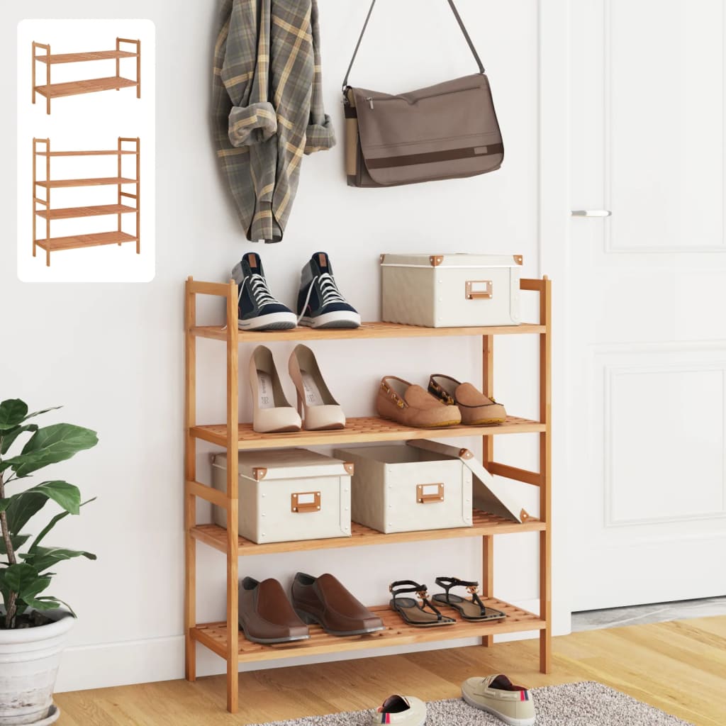 vidaXL Shoe Rack Shoe Organizer Shelf Holder for Entryway Closet Solid Wood-11