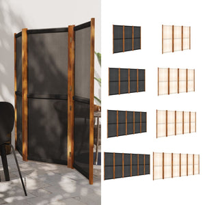 vidaXL Room Divider Folding Privacy Screen Panel Partition Room Separator-7