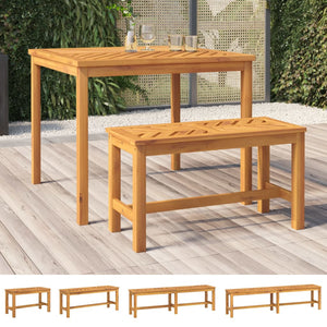 vidaXL Outdoor Bench Patio Furniture Dining Bench for Garden Solid Wood Acacia-4