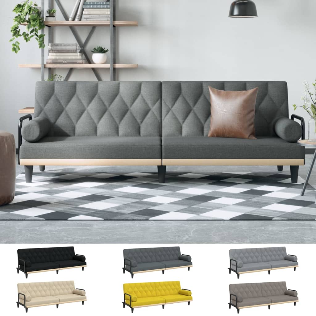 vidaXL Sofa Bed with Armrests Sleeper Sofa Loveseat Recliner Chair Fabric-59