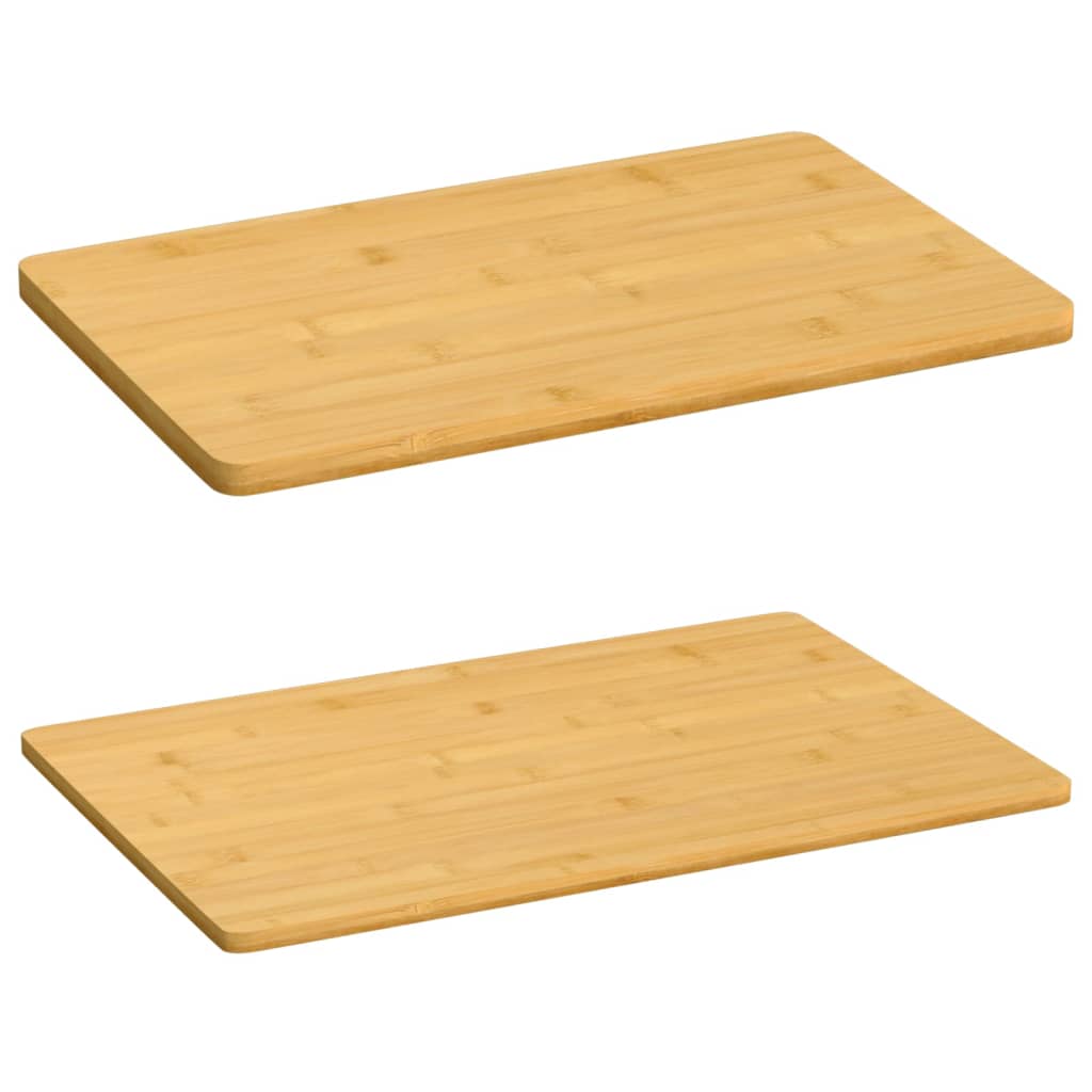 vidaXL Plate 6 Pcs Rectangular Breakfast Serving Plate for Kitchen Bamboo-5