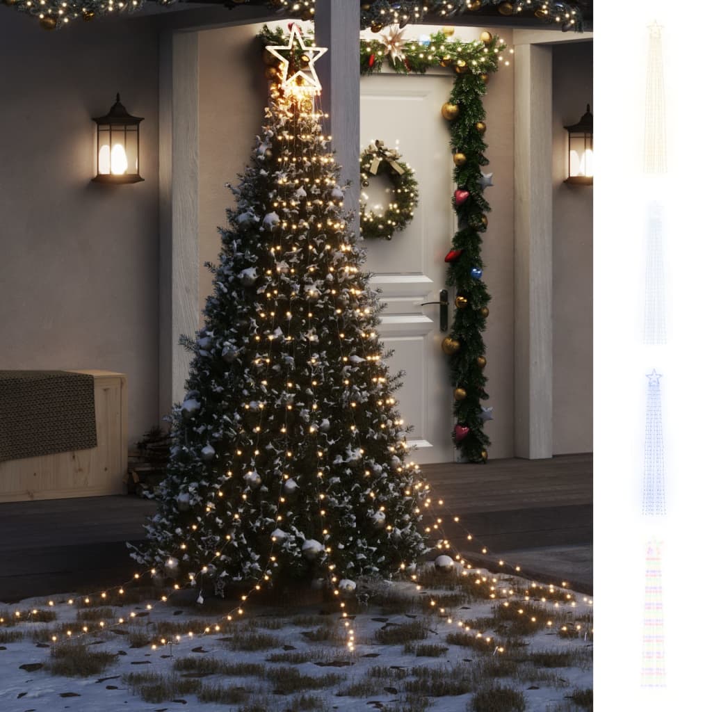 vidaXL Christmas Tree Light Waterfall Tree Light for Xmas Yard Party 320 LEDs-3