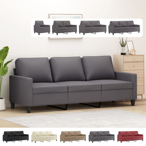 vidaXL Sofa Accent Upholstered Couch Furniture for Living Room Faux Leather-6