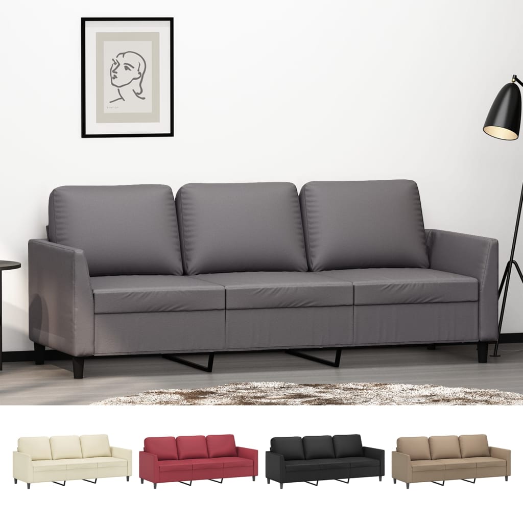 vidaXL Sofa Chair Upholstered Single Sofa Chair for Living Room Faux Leather-11