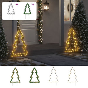 vidaXL Christmas Decoration with Spikes Outdoor Holiday Light Ornament Tree-6