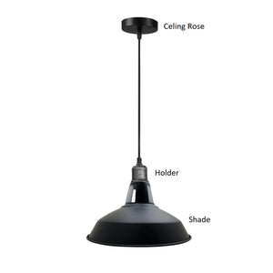 Barn Slotted Metal E27 Base Holder Custom pentant Light Set Indoor Lighting Colorful  Ceiling Fixture~1147