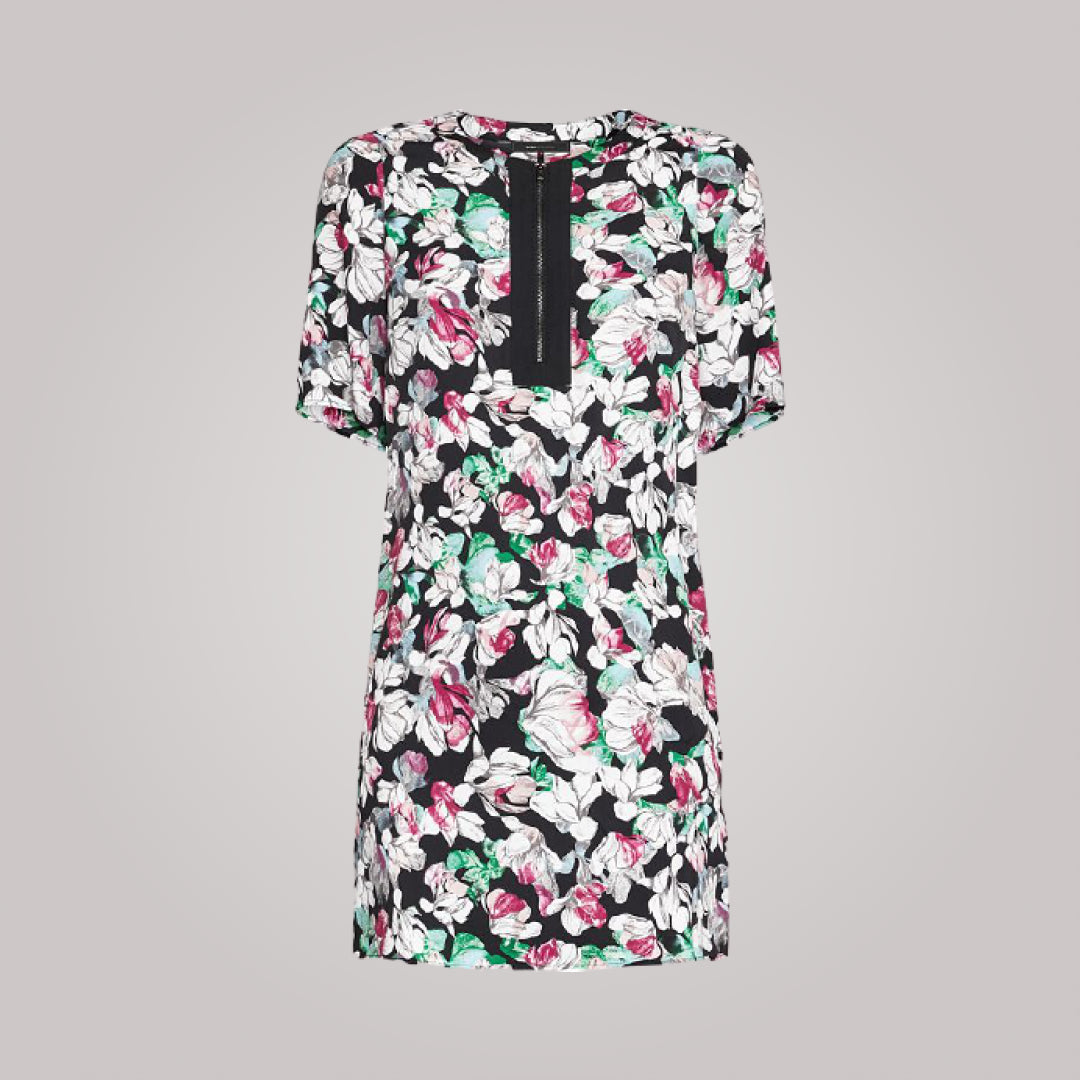 Floral-Print Shift Dress